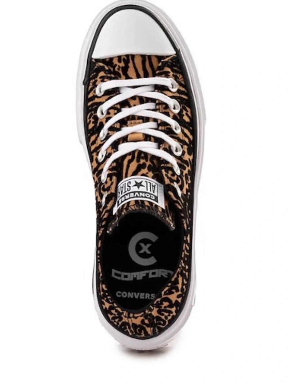 Converse Chuck Taylor All Star Double Stack Low-Top Sneaker in Leopard